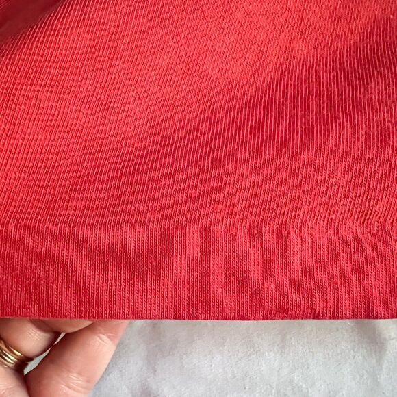 Vintage Hanes Polo Shirt Mens XL (L) 50/50 USA Red Single Stitch Academia Logo‎ - Picture 6 of 10